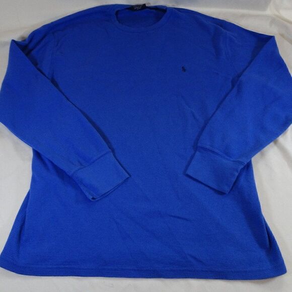 Polo Ralph Lauren Sleepwear Men Long Sleeves 100% Cotton Shirt Size XL - Picture 3 of 9
